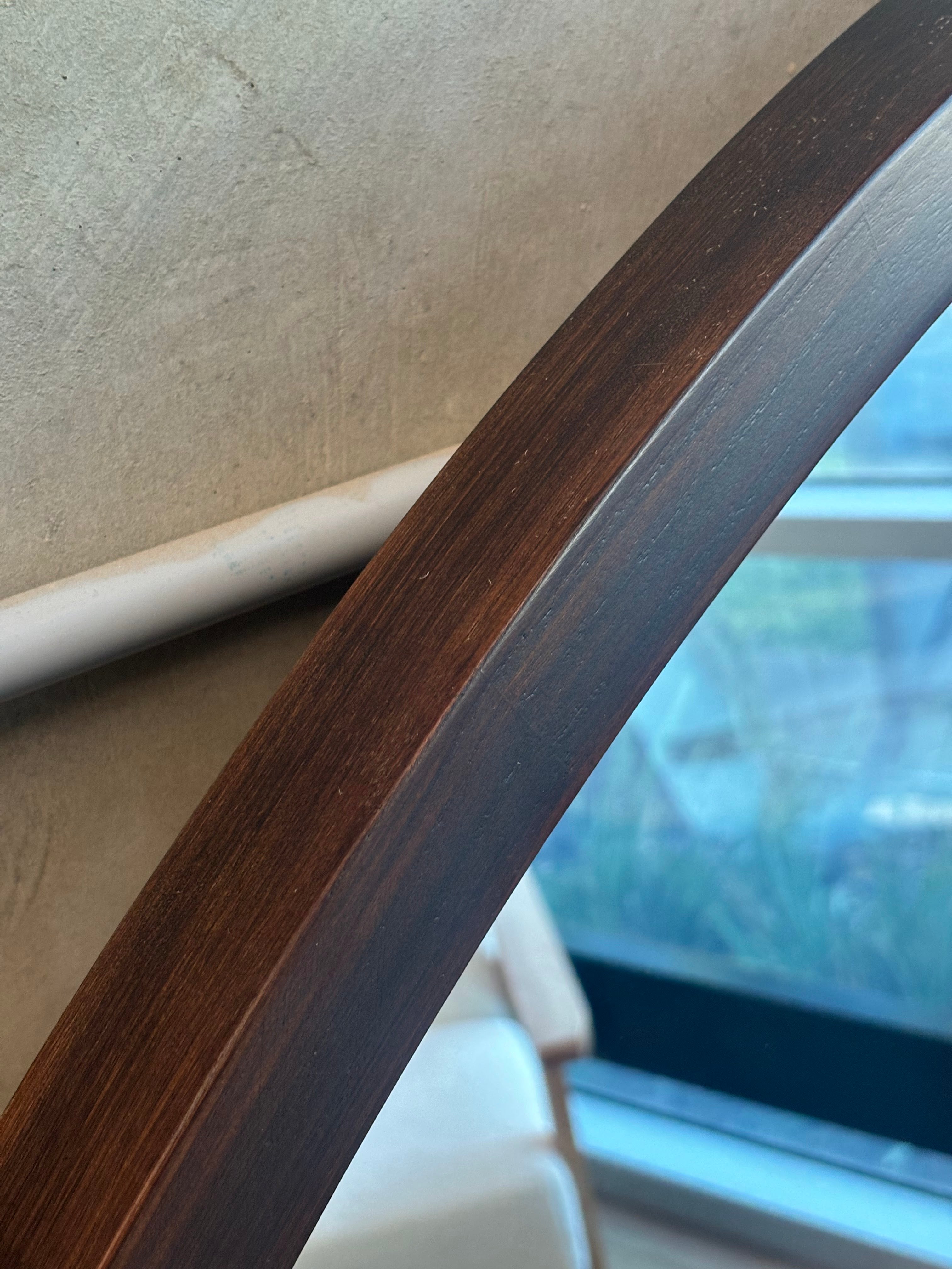 Oversized Wooden Round - Dark Wood - 150cm