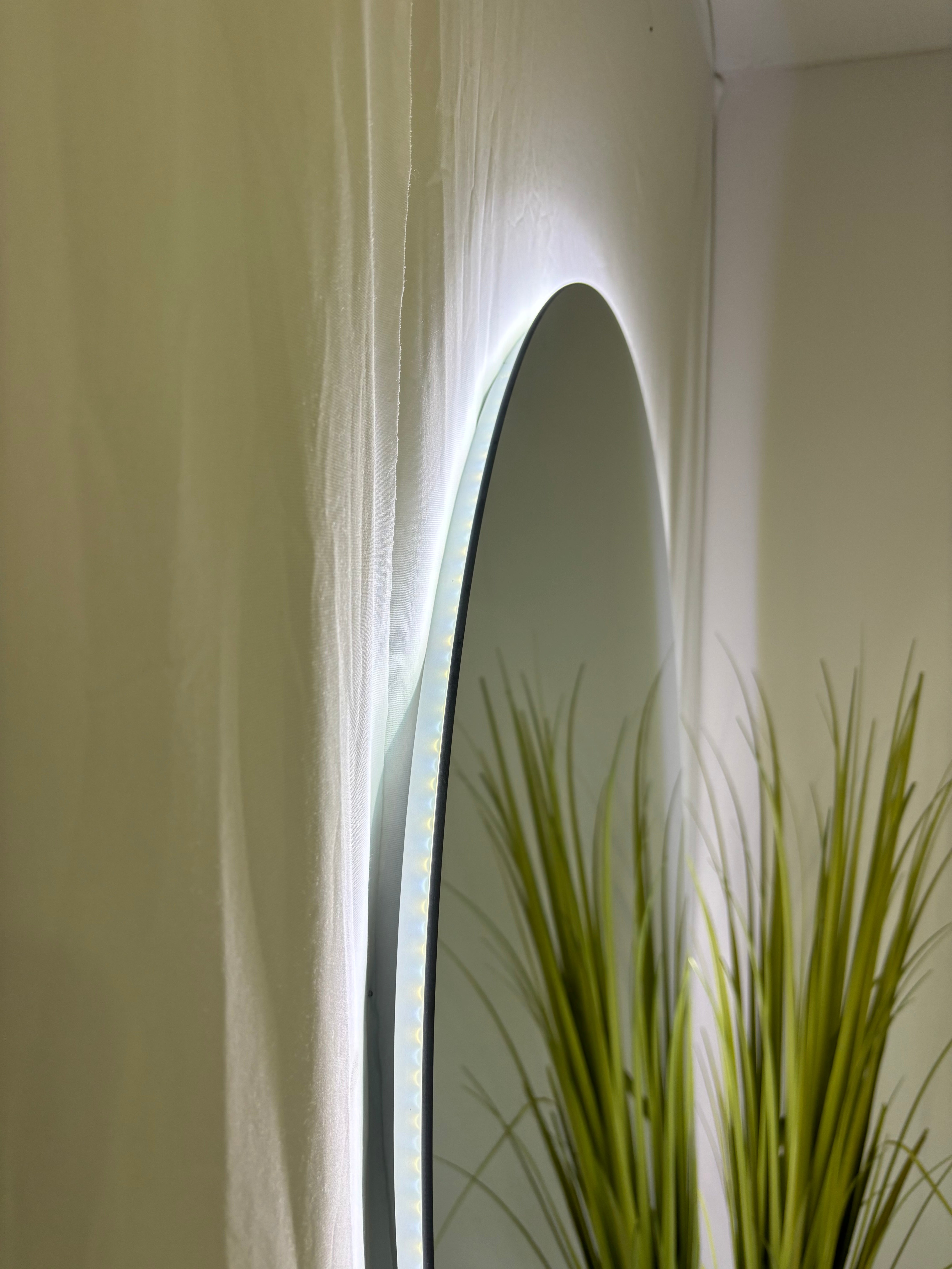LED Arch Mirror - 180cm x 100cm - Frameless
