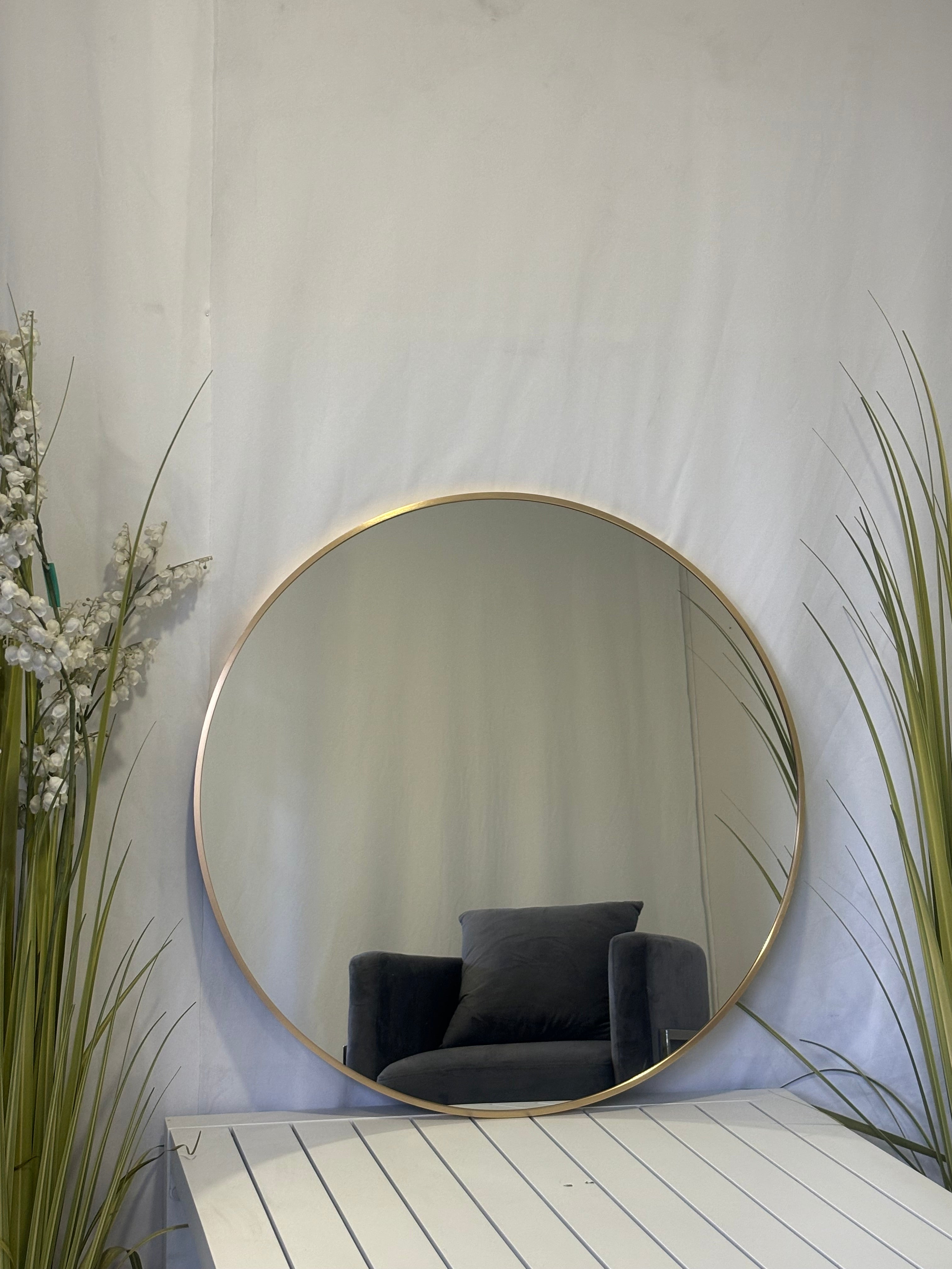 80cm Metal Round - Gold