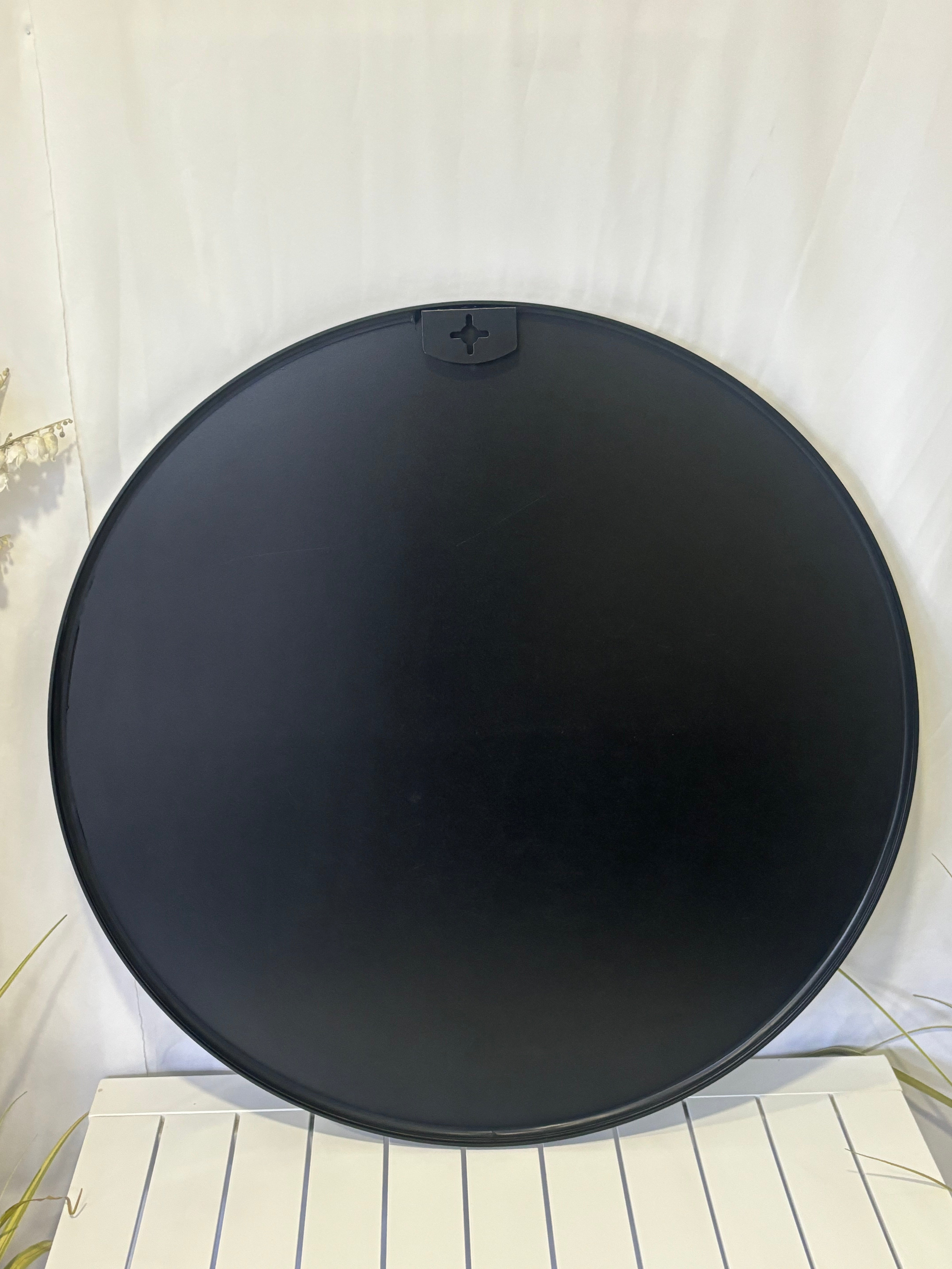 80cm Metal Round - Black