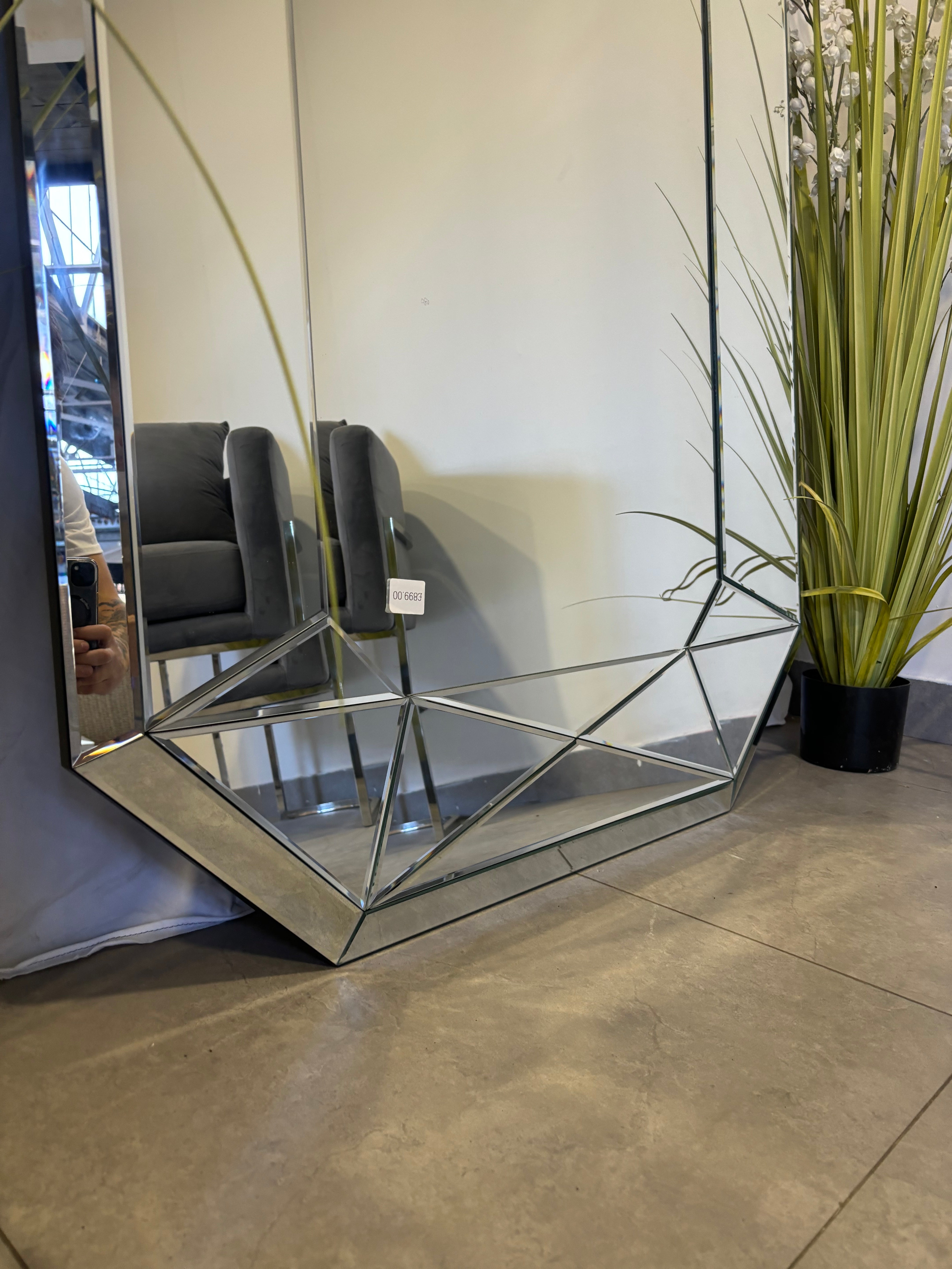 3D Geometric Mirror - 200cm x 100cm