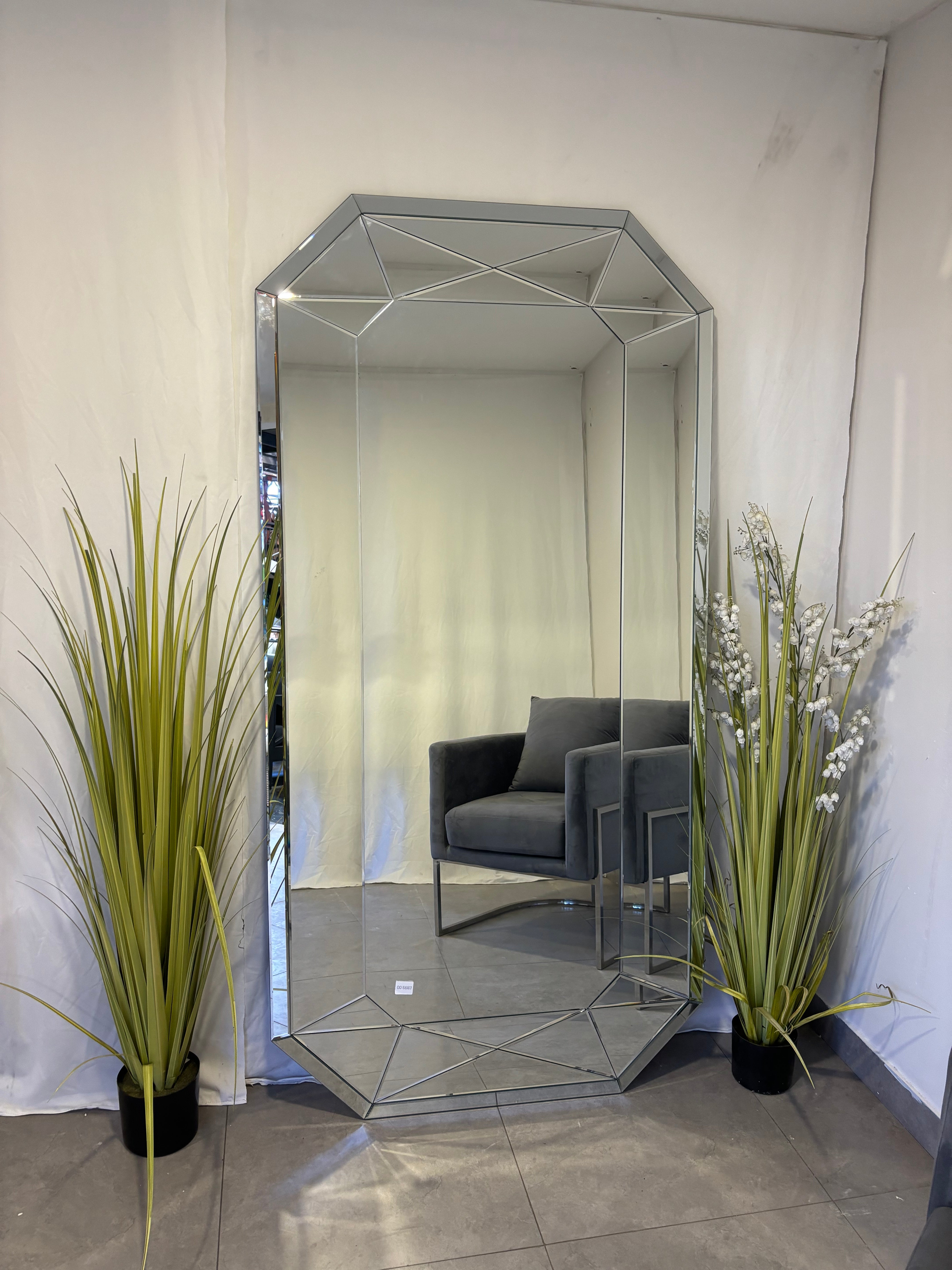 3D Geometric Mirror - 200cm x 100cm
