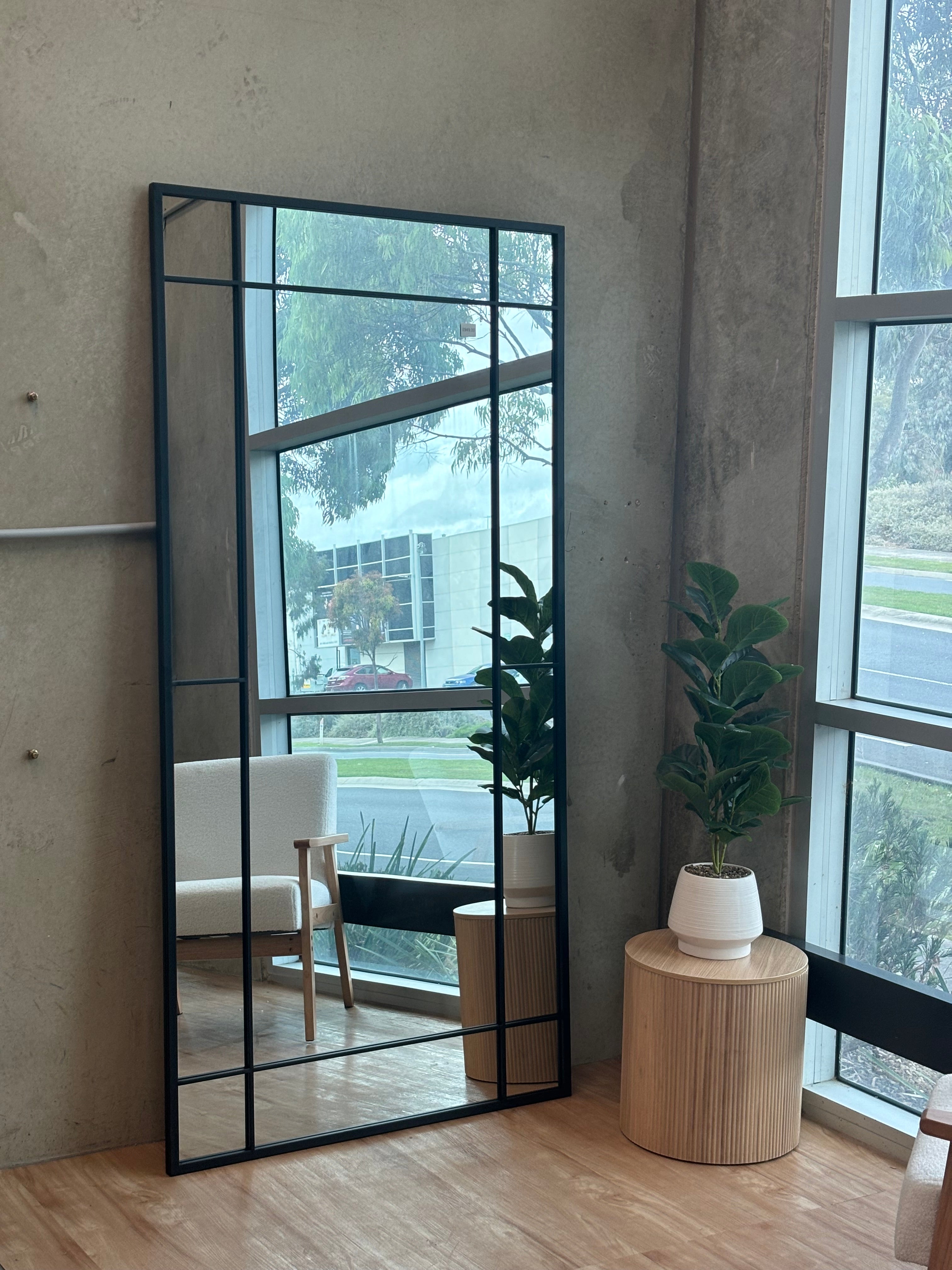Grid Mirror Design Quad Grid - Metal - 200cm x 100cm – Prism Mirrors