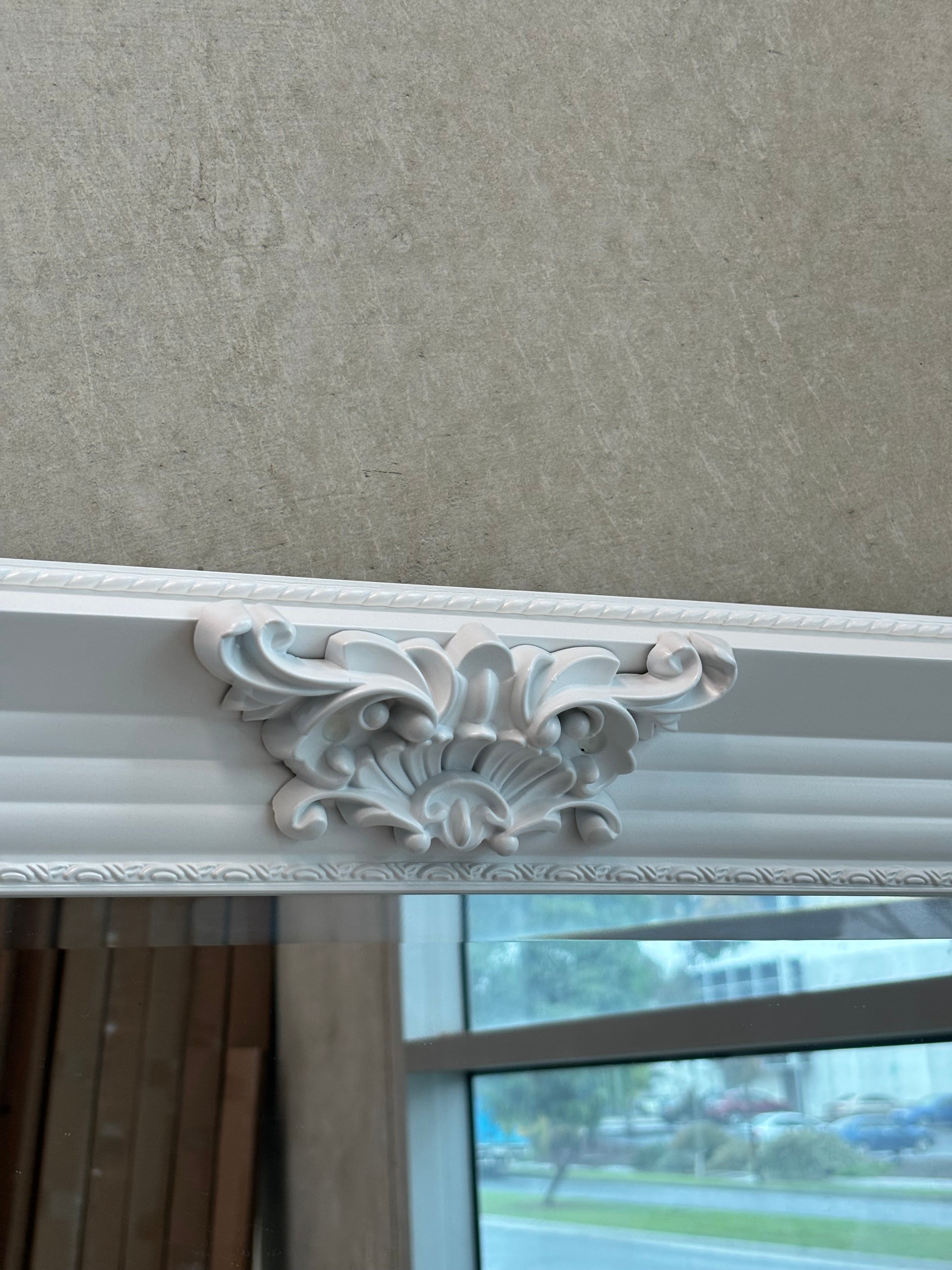 Antique Vienna Mirror - White- 190cm x 90cm