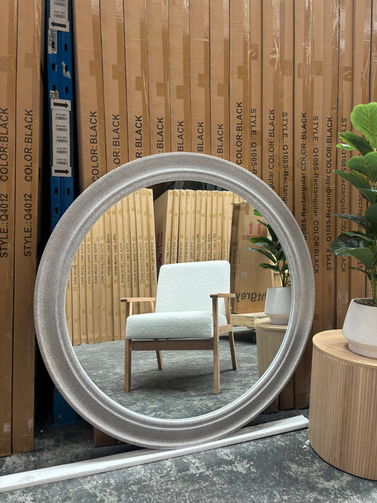 Marble Round Mirror - 110cm