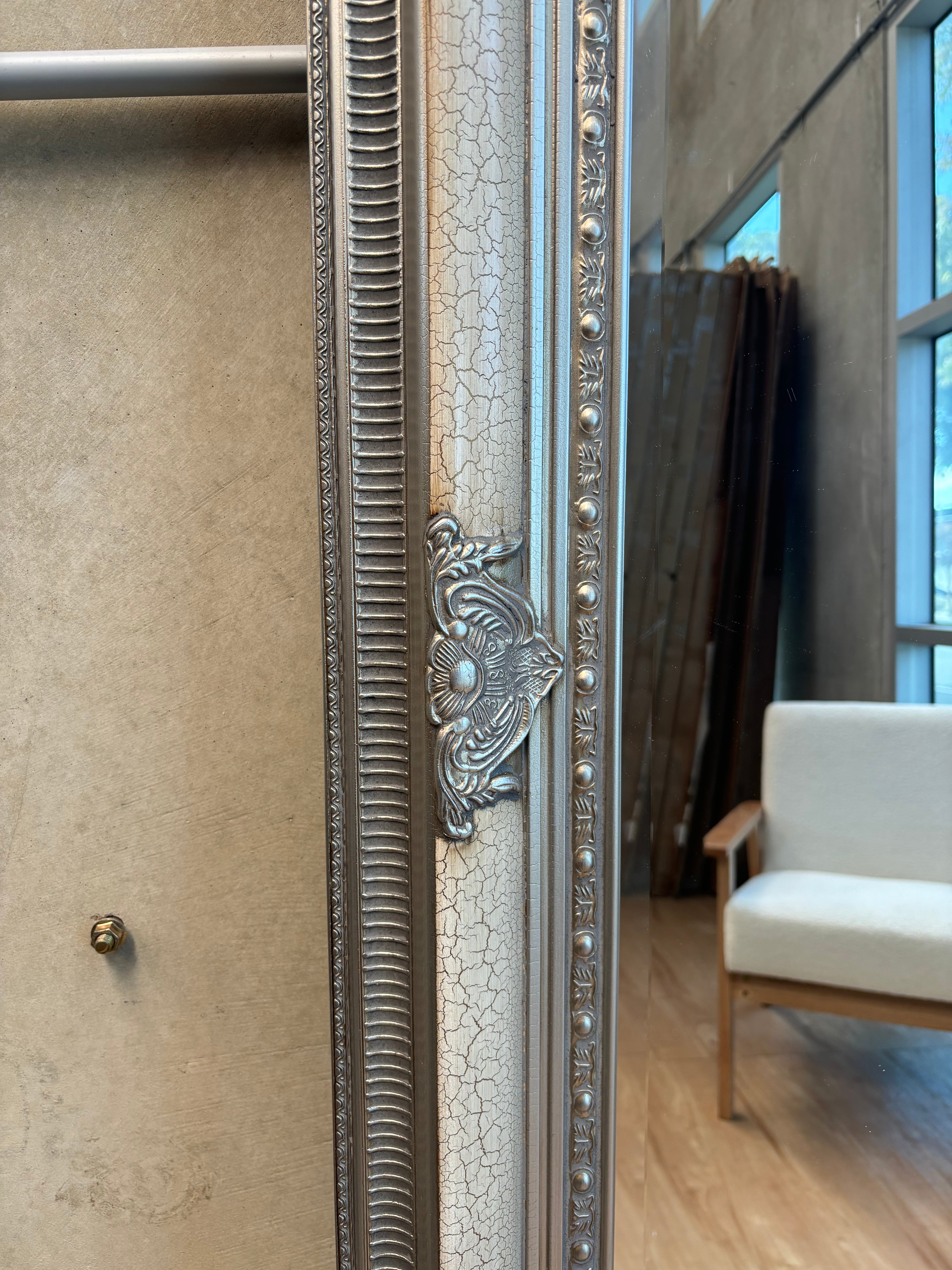 Modern Crackle - Silver - 210cm x 115cm