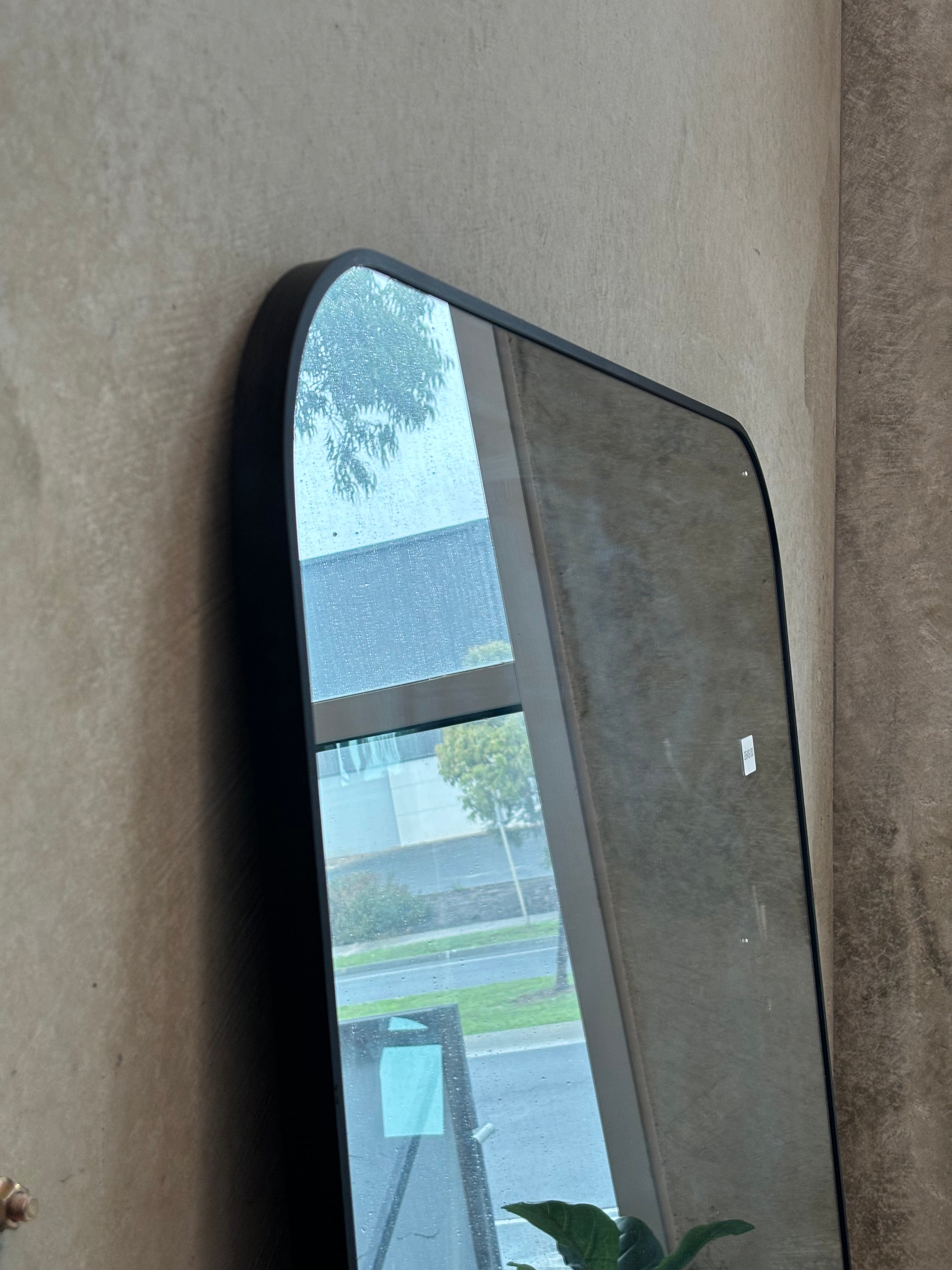 Curved Mirror - Black -  200cm x 100cm