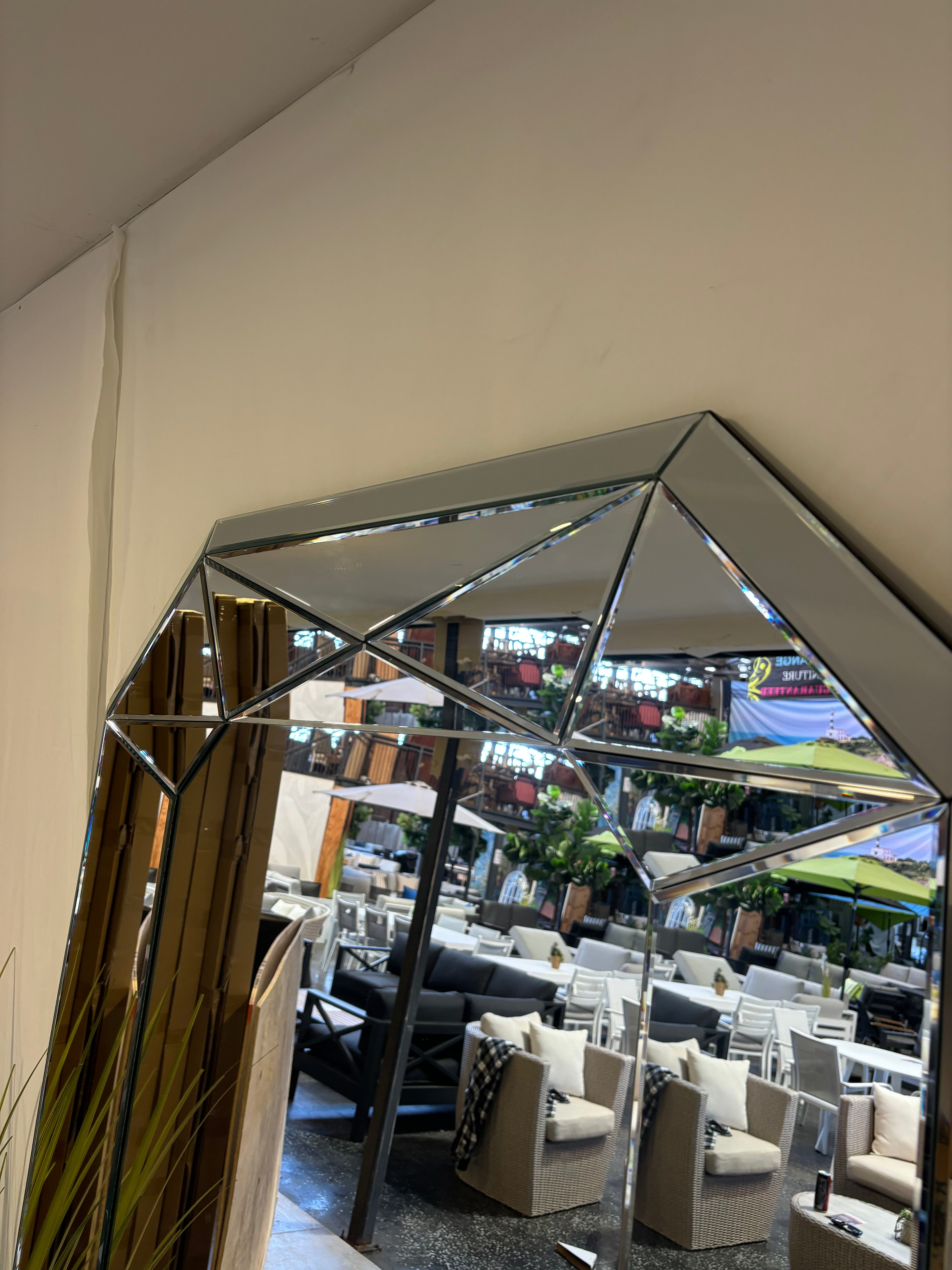 3D Geometric Mirror - 200cm x 100cm
