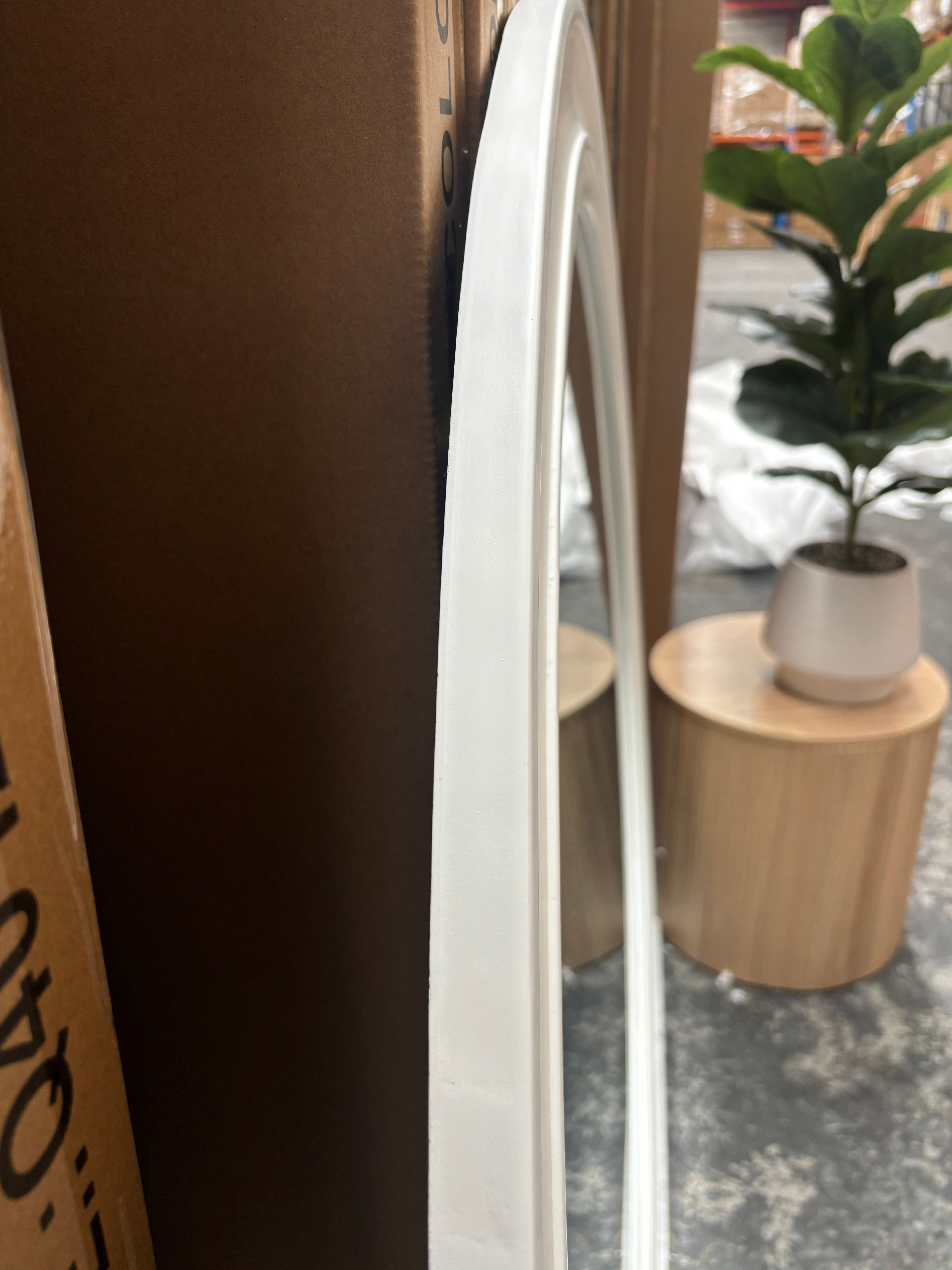 White Concrete Round - 110cm