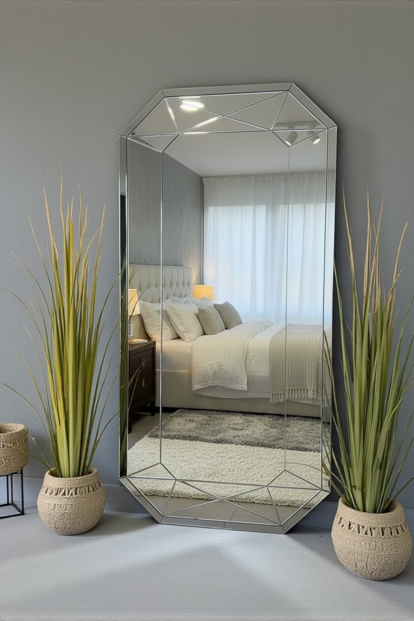 3D Geometric Mirror - 200cm x 100cm