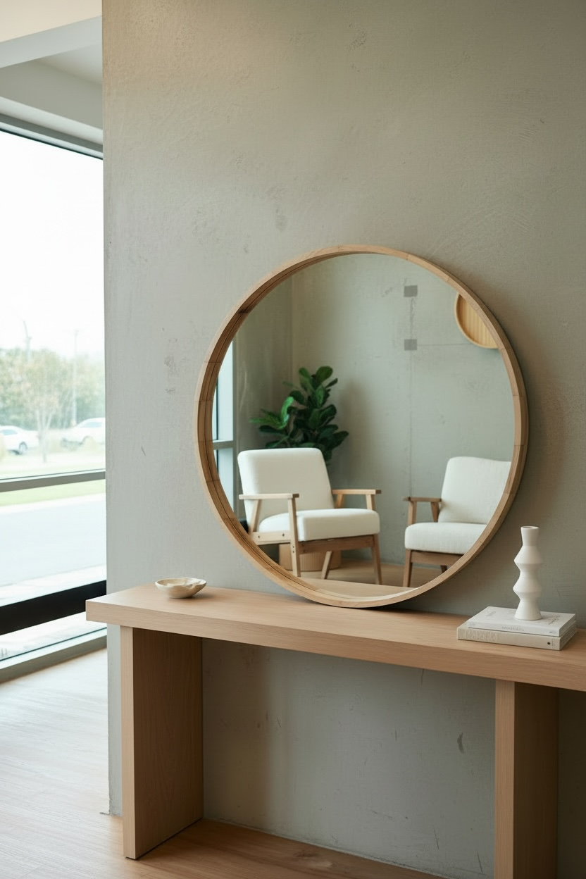 Milano Wooden Round - Natural - 110cm