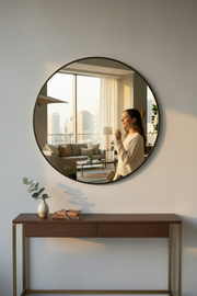 80cm Metal Round - Black
