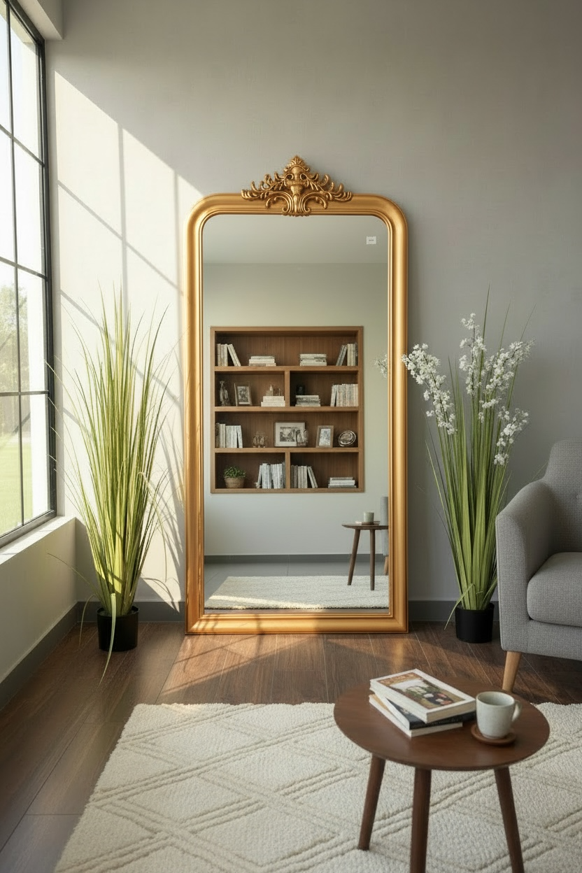 Medusa Mirror - 190cm x 90cm - Gold