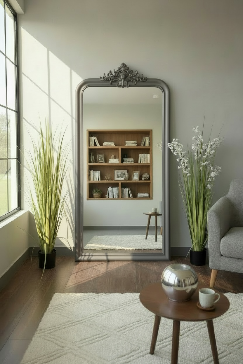 Medusa Mirror - 190cm x 90cm - Silver