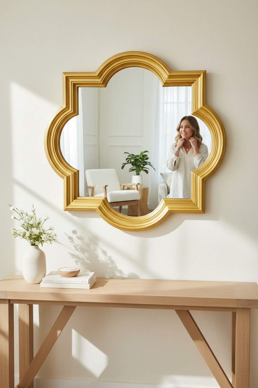 Golden Star Mirror - 120cm x 120cm