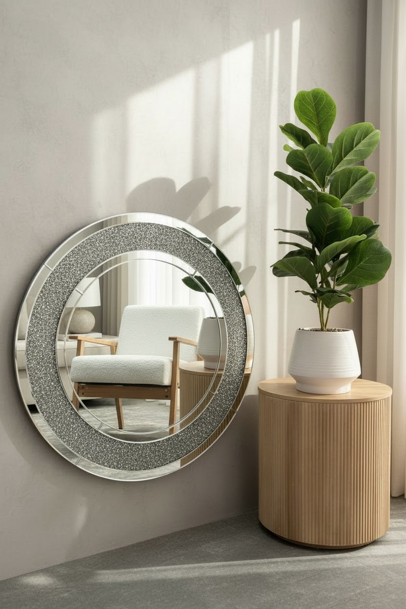 Diamond Round - 80cm x 80cm