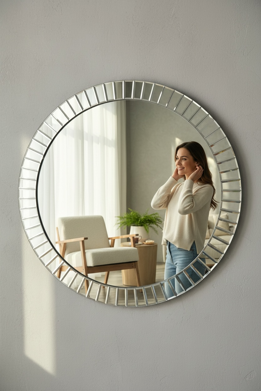 Bevelled Round - 90cm x 90cm