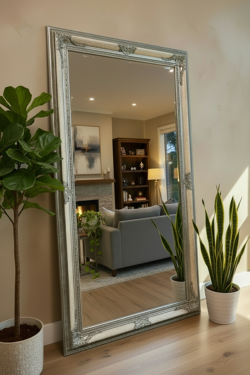 Modern Crackle - Silver - 210cm x 115cm