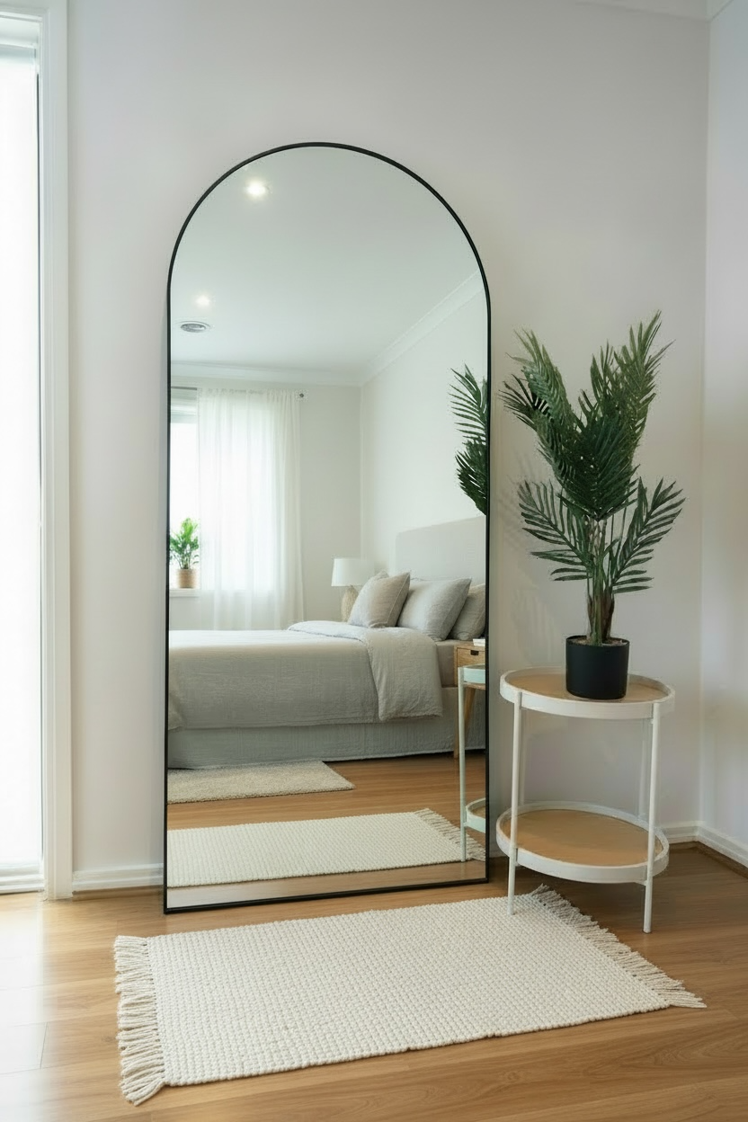 Arch Mirror Regular - Black - 180cm x 80cm