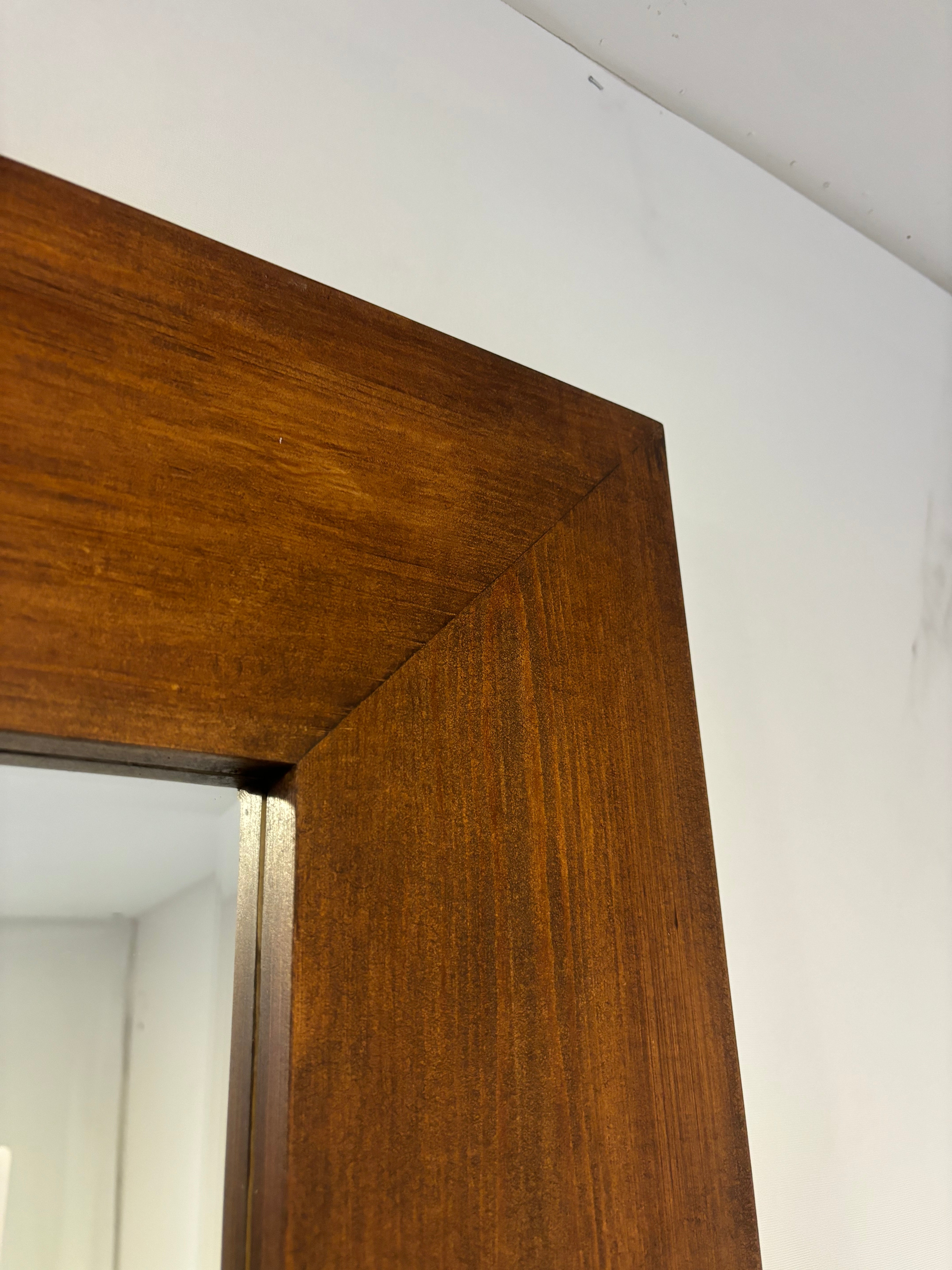 King Wooden Mirror - Walnut - 215cm x 125cm