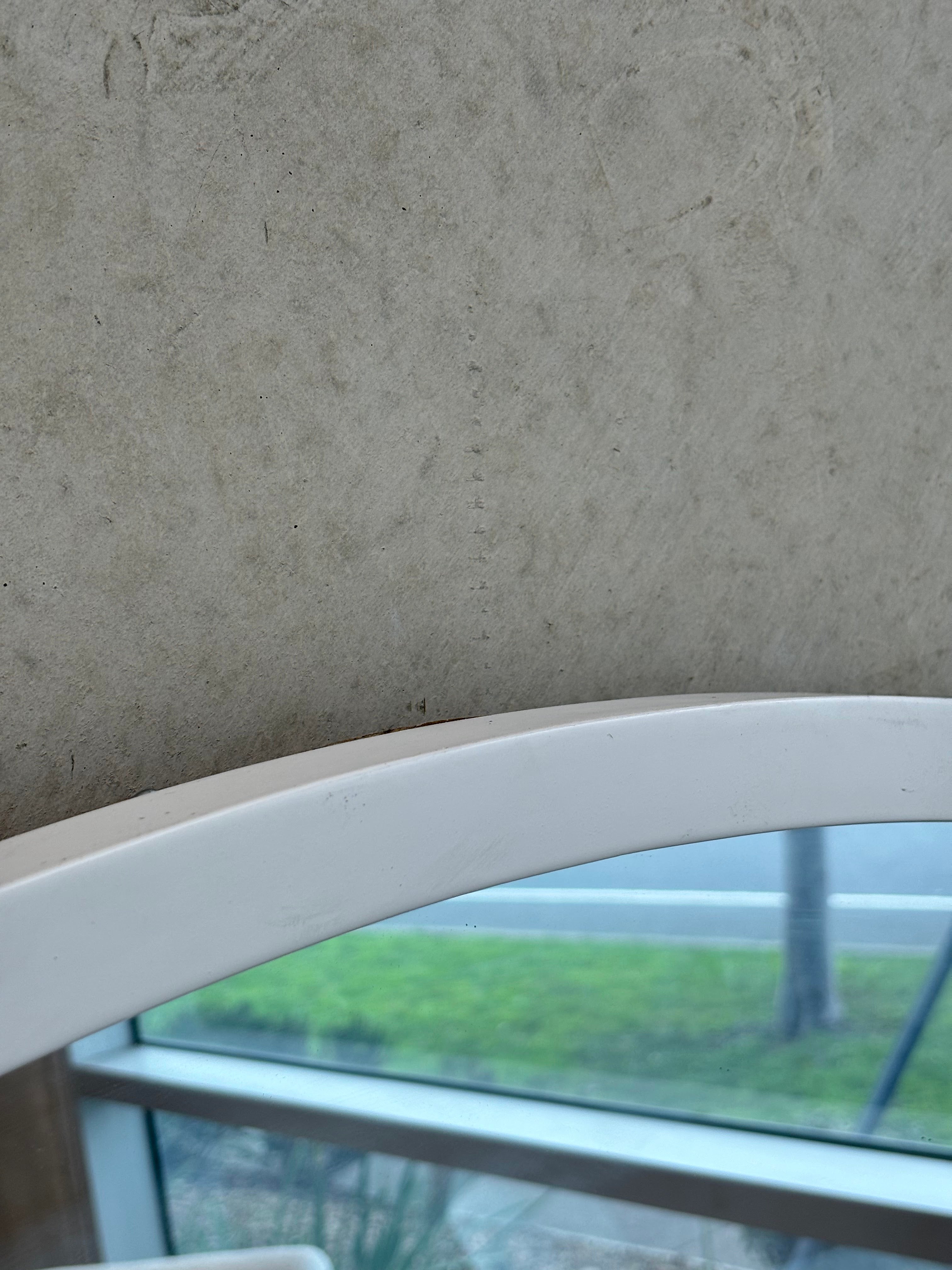 Oversized Wooden Round - White - 150cm
