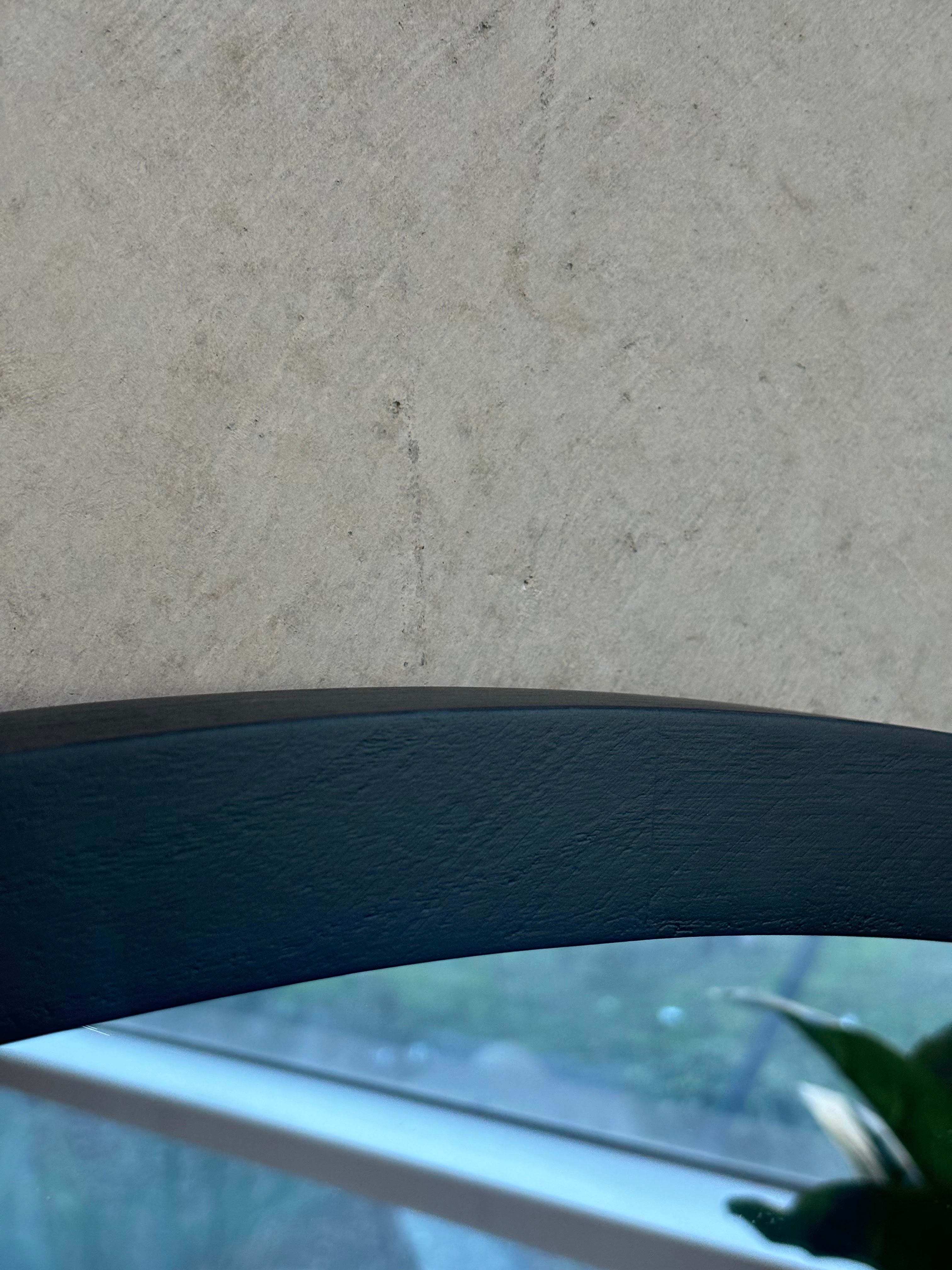 Oversized Wooden Round - Black- 150cm