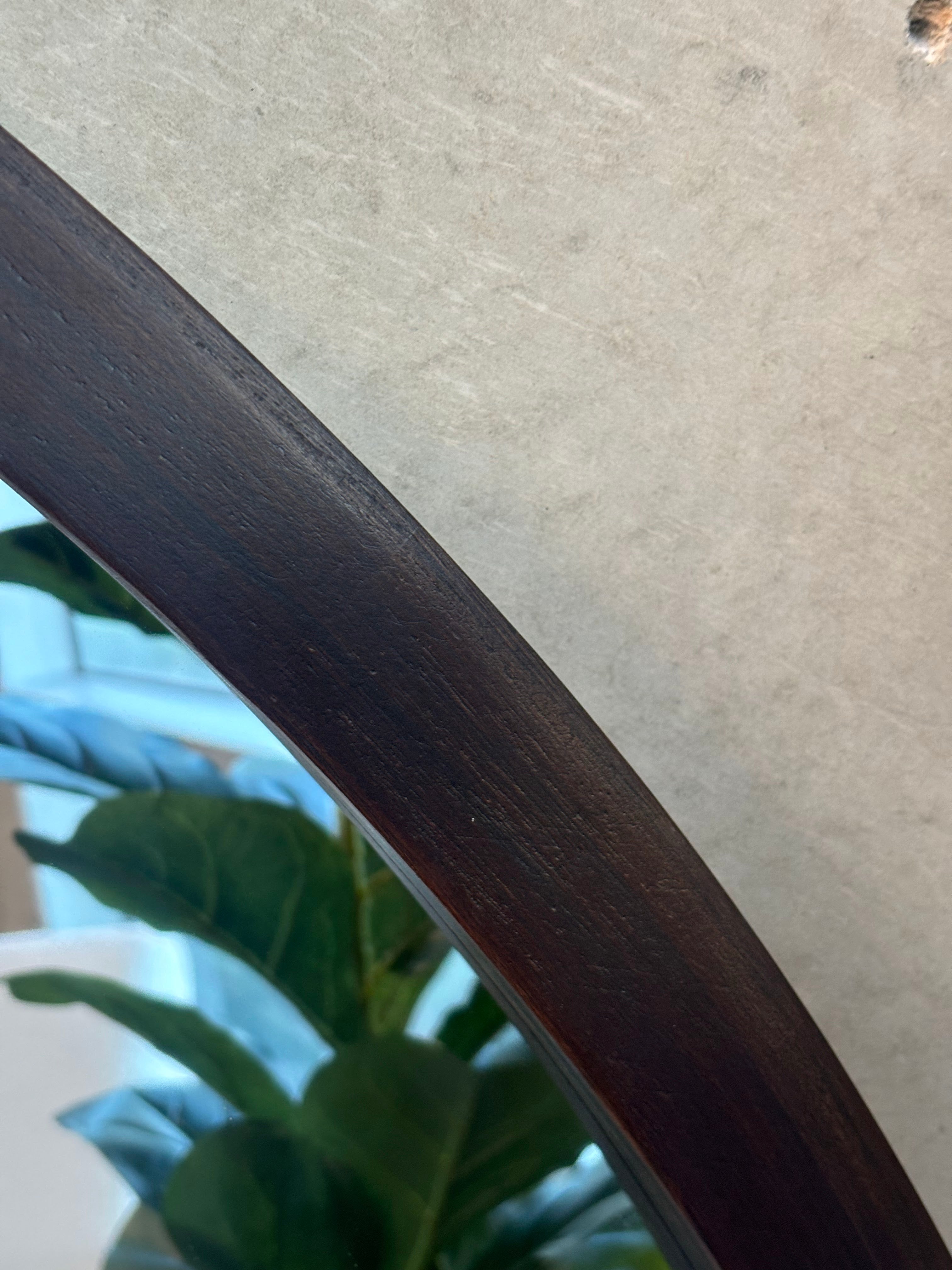 Oversized Wooden Round - Dark Wood - 150cm