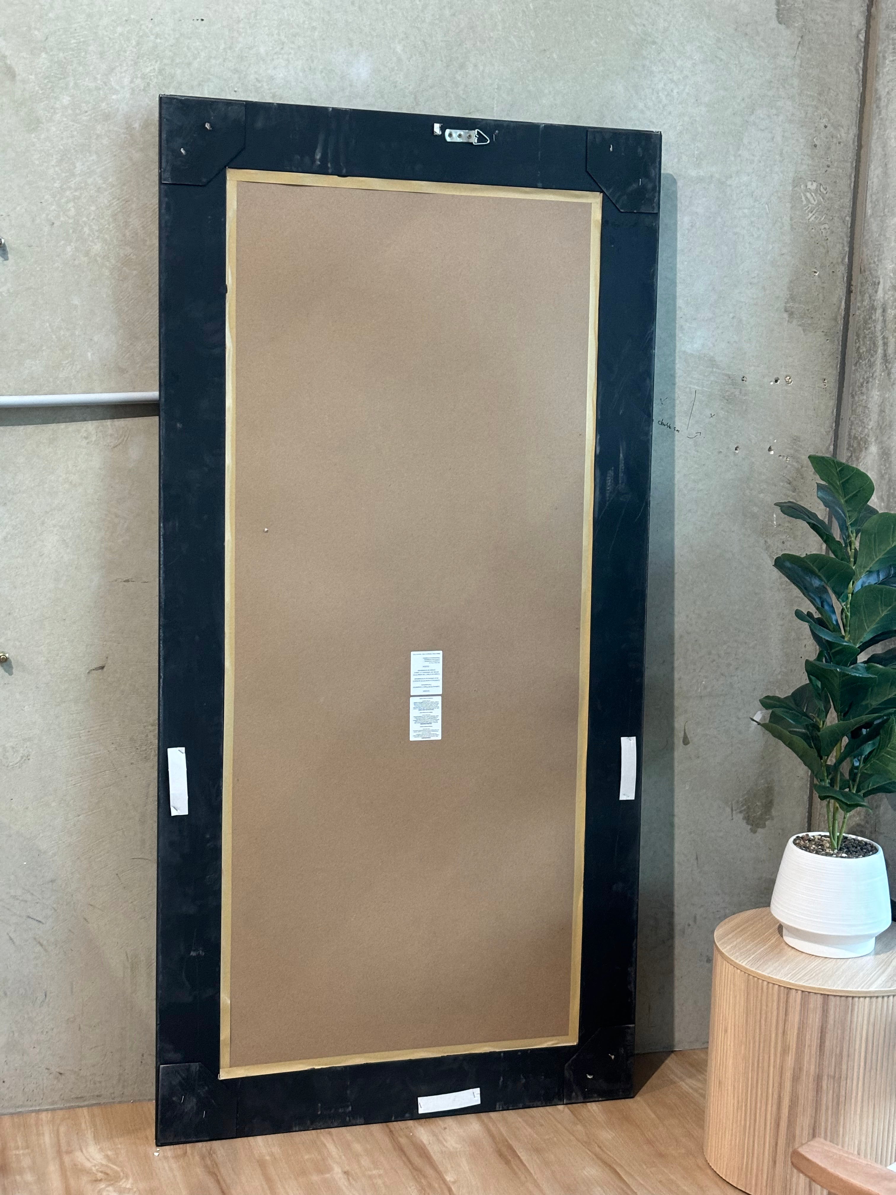 Ornate Vienna Mirror - Black - 180cm x 90cm