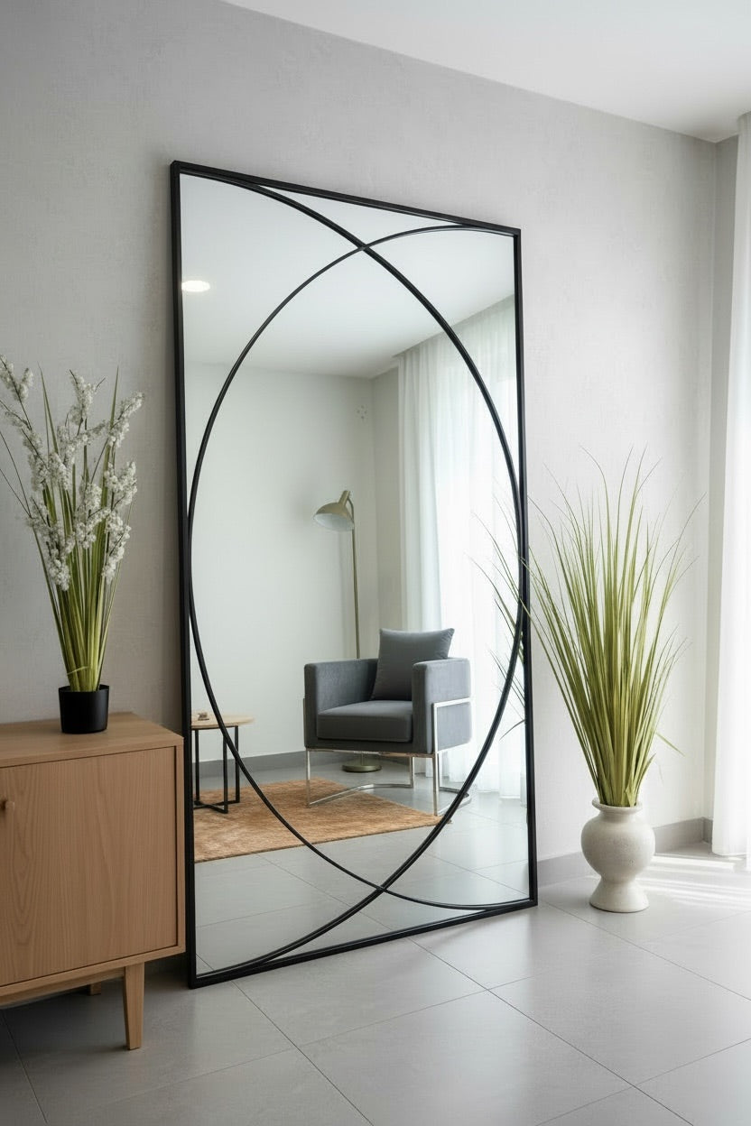 Optical Minimalist - Black - 200cm x 100cm