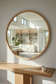 Oversized Wooden Round - Natural - 150cm